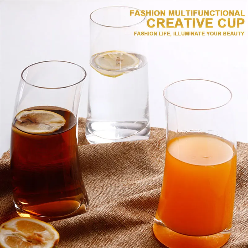 Креативные кружки для кофе, напитков, прозрачные, 450 мл чай, чашка для пива, Термоизолированный, высокое боросиликатное стекло, молоко, обеденный бар, контейнер