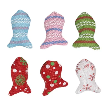 

6 Pcs Durable Simulation Fish Toys Entertaining Lovely Cat Training Toys