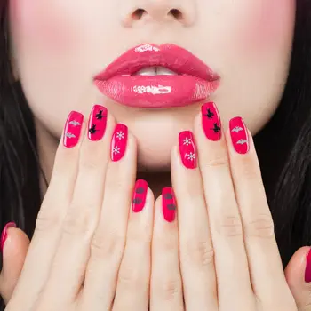 

4 Boxes Halloween Manicure Sequins Chic Metal Nail Stickers for Women