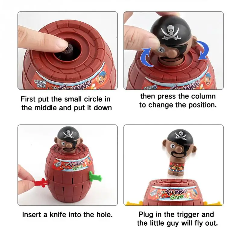 Pirate bucket game toys set of children's fun board game toys party toys table games parent-child interactive toys Pirate bucket game toys set of children's fun board game toys party toys table games parent-child interactive toys