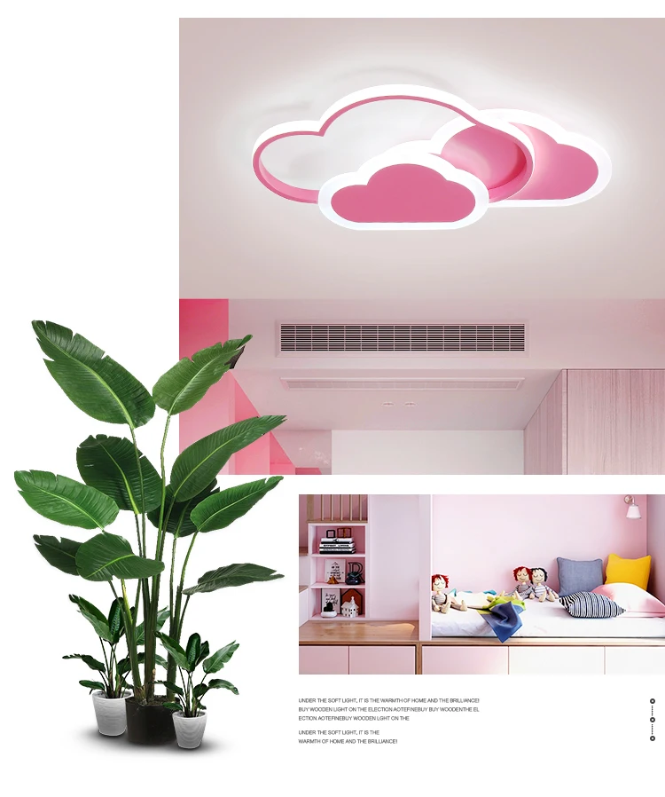 Современная светодиодная потолочная лампа dream girl, комнатная лампа розового/белого цвета, спальня, дистанционное управление освещением, для помещений, творческая облачная лампа