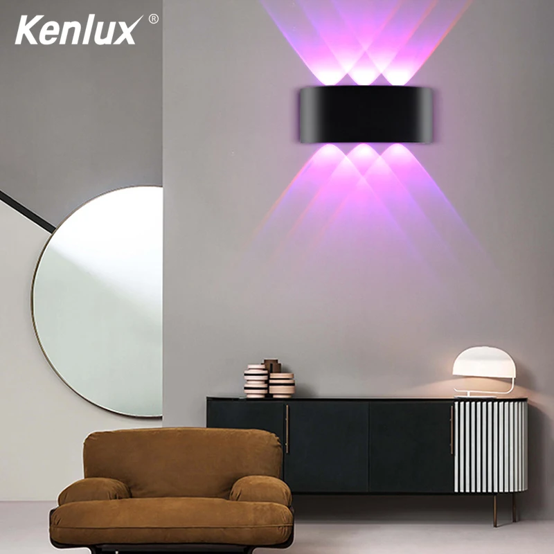 Rgb Outdoor Led Wall Light Automatically Color Change Up Down
