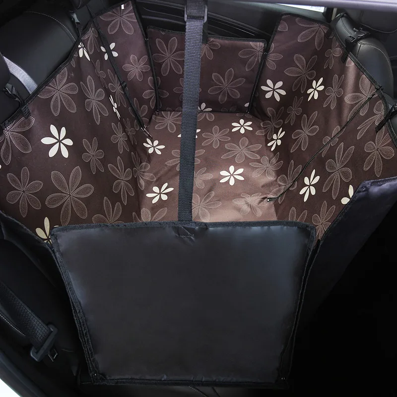 130x150x50cm brown Чехол для на автомобильное сиденье для перевозки собак Толстый водонепроницаемый устойчивый к укусам Автомобильный задний багажник Подушка протектор сиденья коврик одеяло - Цвет: 130x150x50cm brown