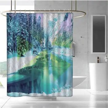 

3D Printed Shower Curtain Hotel Quality, Machine Washable