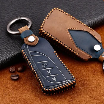 

Car Genuine Leather Key Case Cover Chain For Lexus 2016 2017 2018 2019 IS ES GS NX RX LX GS GX Remote keyless Accessorie
