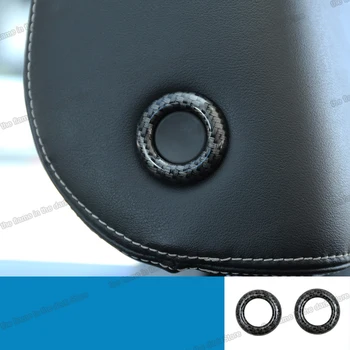 

Lsrtw2017 for Skoda Kodiaq Car Headrest Adjust Button Ring Trims Interior Accessories Carbon Fiber 2016 2017 2018 2019 2020