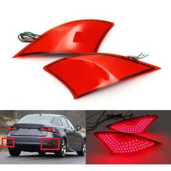 

2PCS for Lexus IS250 IS300 IS350 2014 2015 2016 LED Rear Bumper Reflector Light Red Car Drive Brake Fog Trim Tail Lamp