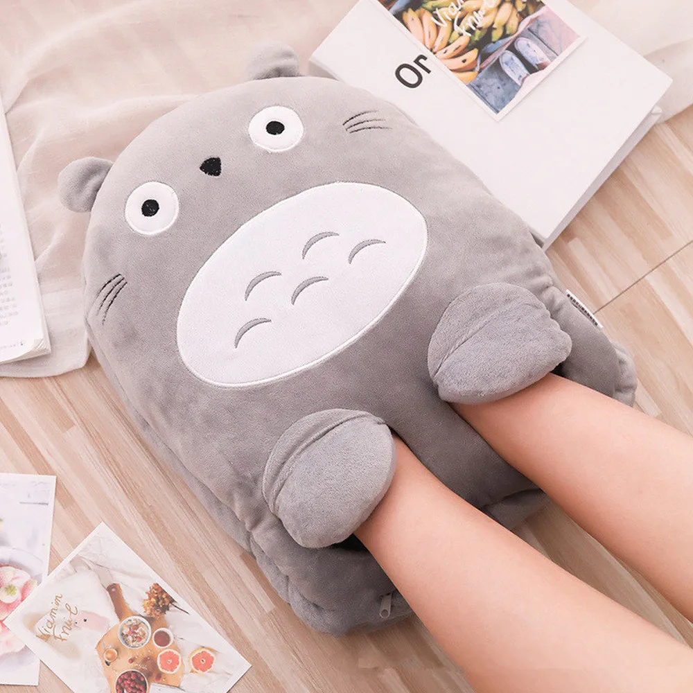 

Cartoon USB or 12V Electric Heat Slipper Warm Foot Warmer Heating Pad Home Office Winter Heating Warm Foot Heater 2019 Hot Sale