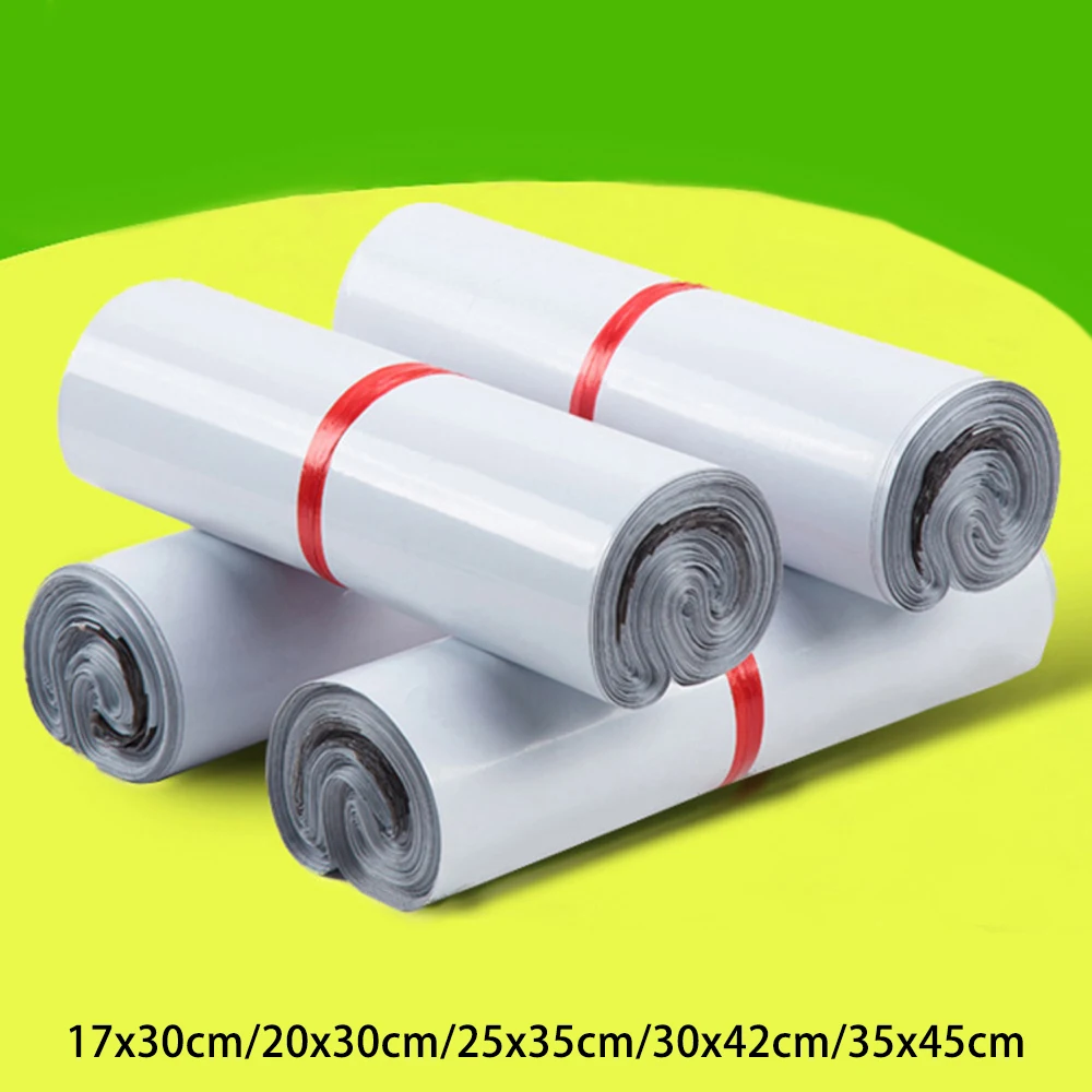 100 шт водонепроницаемые цветные почтовые пакеты Прочные Полиэтиленовые Почтовые