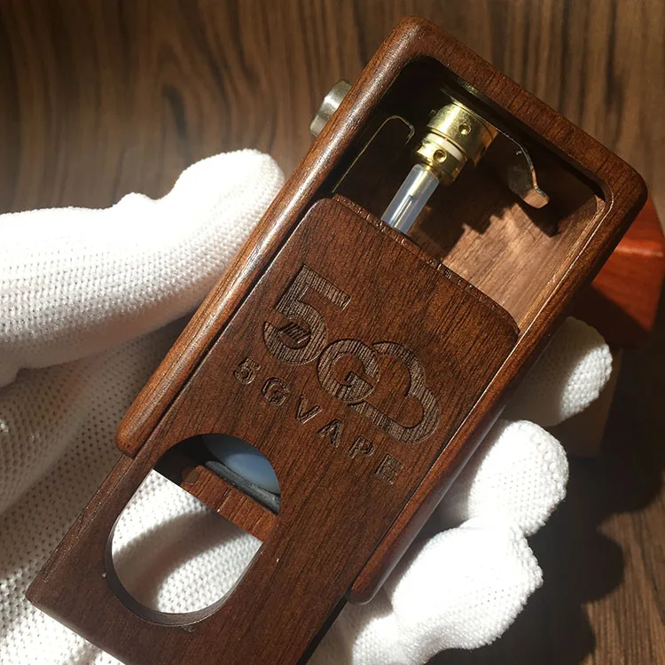5gvape wood mod squonk bf supercar механический бокс в стиле ретро для аккумуляторов 18650 с