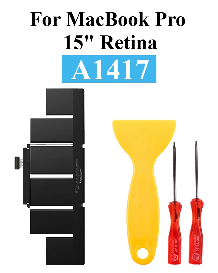 Nohon Аккумулятор для ноутбука A1417 Apple MacBook Pro 1" retina A1398 Mid 2012 ранний 2013 MD831LL/A MC975LL/A MC976LL/A ME665LL/A