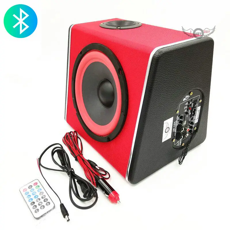 5 Inch Car Audio Speaker I Key Buy 12v 220v Max 100watts Hifi Bluetooth  Active Motor Auto Van Boom Box Loudspeakers Subwoofer - Subwoofers -  AliExpress