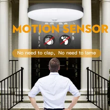 Светильник с датчиком движения, светодиодный светильник 220 В, 5 Вт, 9 Вт, 12 Вт, 18 Вт, Ночной светильник с датчиком движения, автоматическое включение для прихожей, лестниц, светильник ing