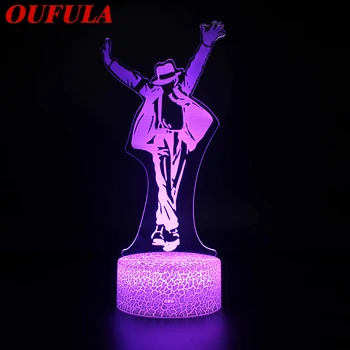 

AOSONG Night LED Lights Novelty 3D lamp Cute Toy Gift 7 ColorCartoon Atmosphere Lamp For Children Kids Room