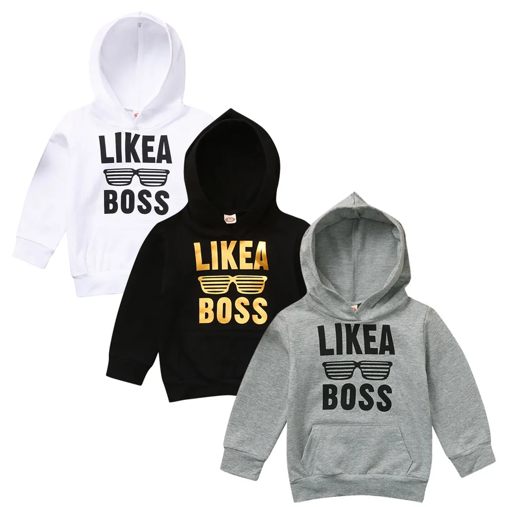

Toddler Kids Baby Boy Letter Hoodie Sweatshirt Pullover Tops Clothes Outfits Stylish fashion attractive Soft Cotton Sweatshirt
