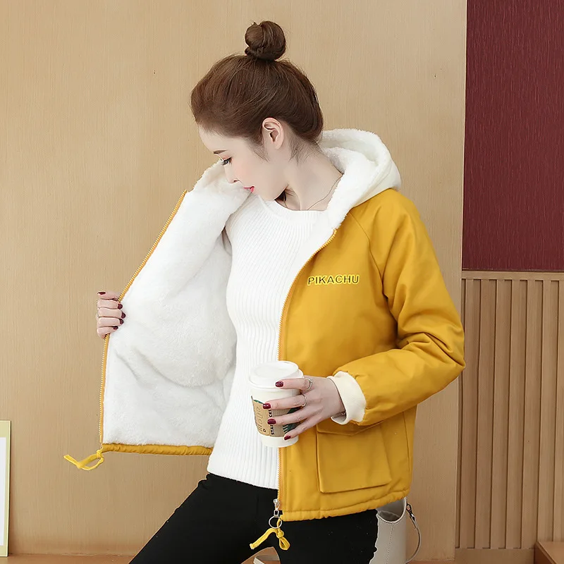 Photo Shoot Winter Korean-style Students Versatile Brushed And Thick Jacket Baseball Uniform Cotton Coat Trench Coat Colleg