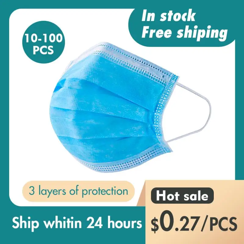 

Disposable face Mask Dust And Fog Protection 3 Layers face mask Comfort To Wear And Effortlessly Breathable Filters