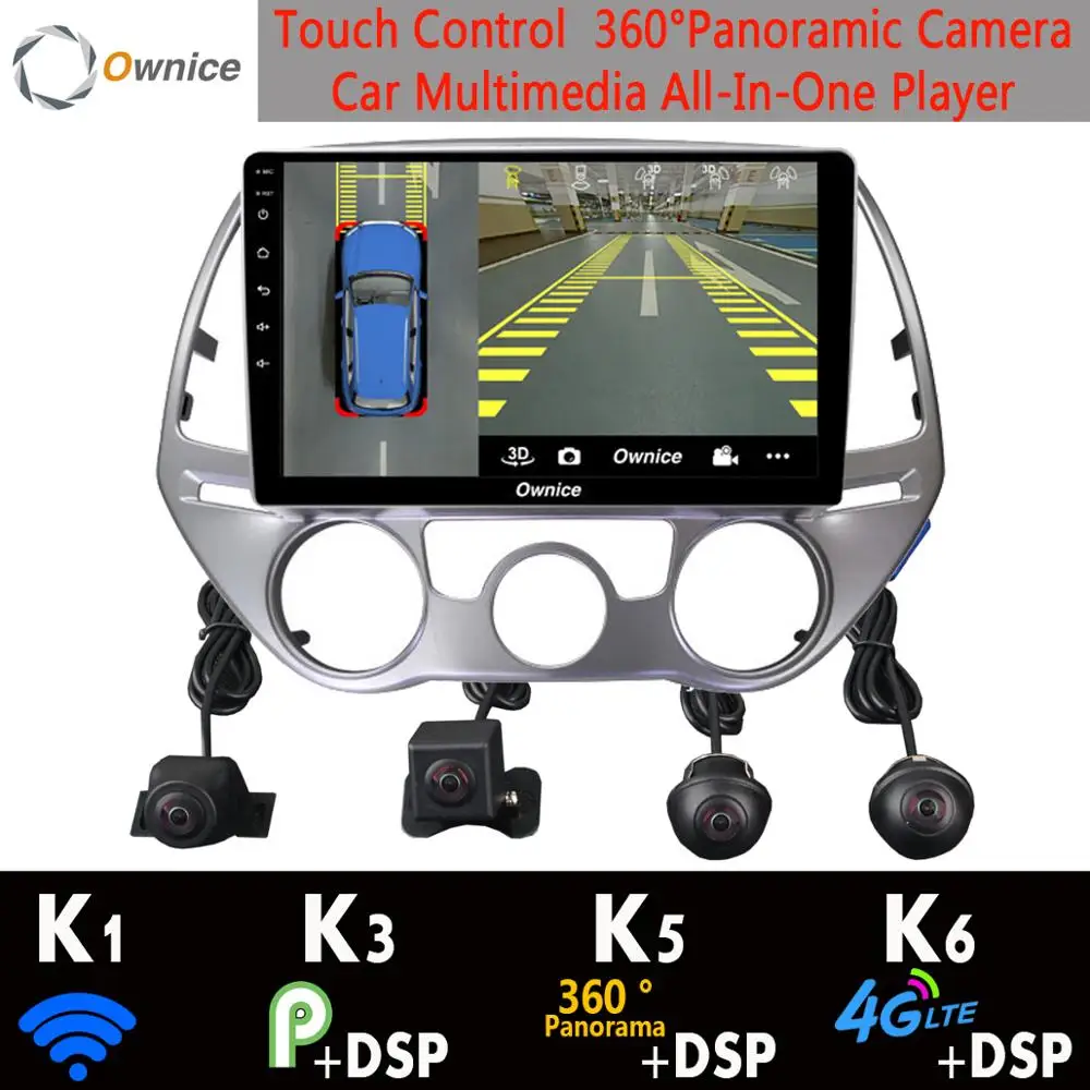 Автомобильный мультимедийный плеер для Hyundai i20 360 9 0 2012 4G Wi-Fi Android 2013 GPS-радио CarPlay DSP |