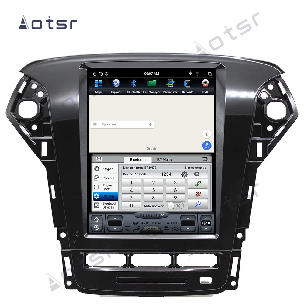 Tesla Screen gps navigation For Ford Mondeo MK4 2011 - 2013 Car Multimedia Radio Stereo Player GPS Navigation Head unit Carplay