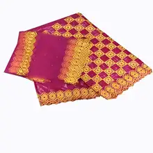 Африканский Базен riche getzner Новое поступление Базен riche ткань с камнем brode bazin для женщин платье KY02