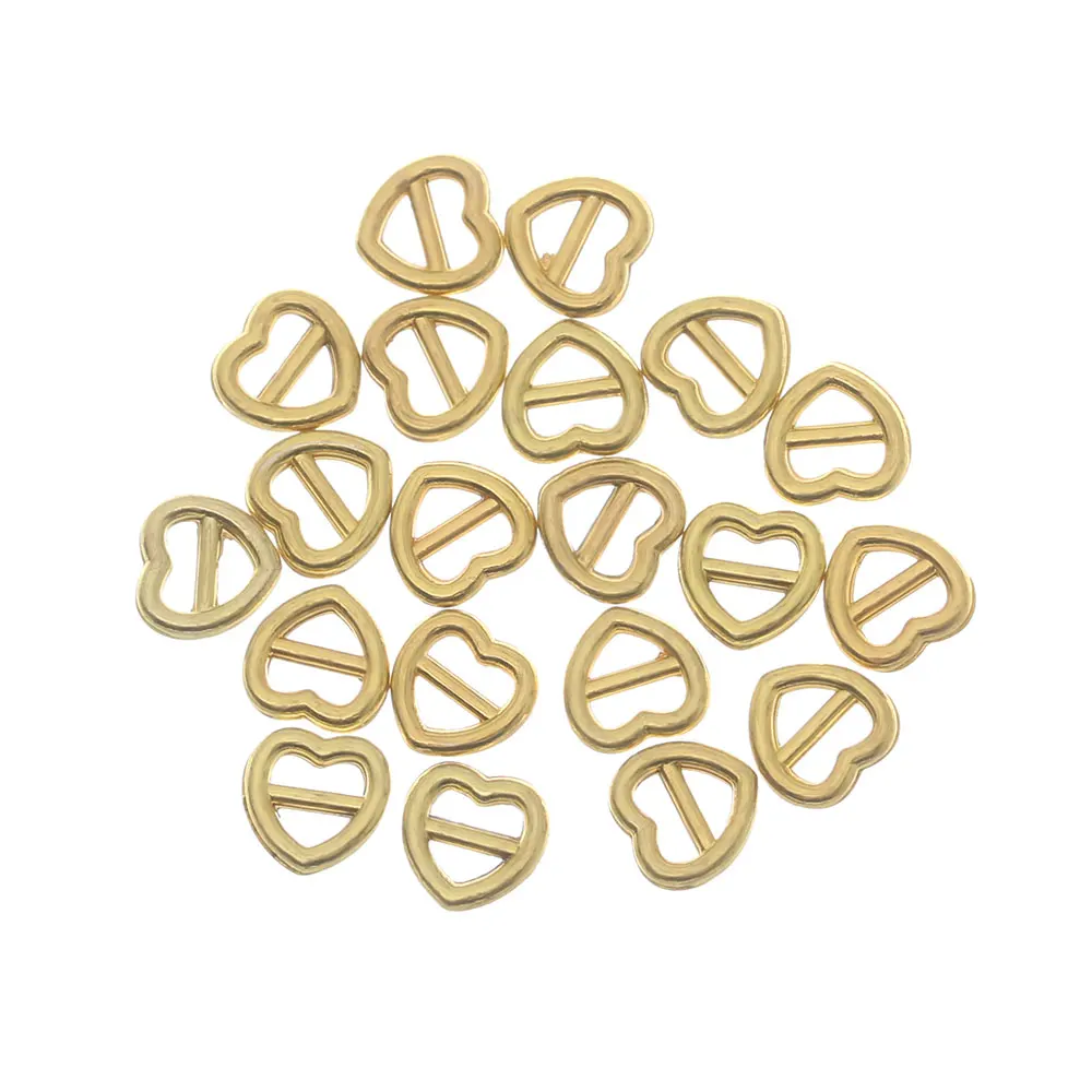 Mini Tri-glide Buckle Belt Cute Heart Shaped Buckle Doll Bag Buttons for DIY Doll Shoes Clothes Accessories 20/40Pcs 3/5mm doll accessories