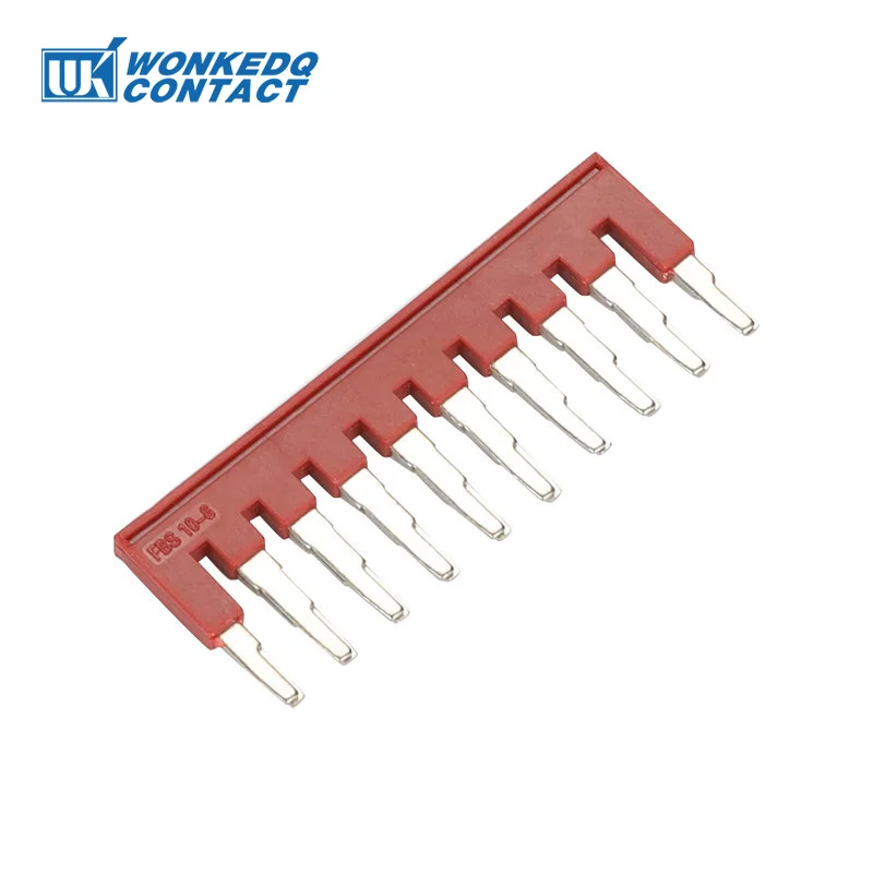 FBS 10-6 Jumper 2/3/4/5/10 Contacts PT4 ST4 Din Terminal Block Wire Connector Plug-In Bridge FBS2/FBS3/FBS4/FBS5-6 FBS10-6 1Pc din rail terminal block,jumper bridge,wire connectors