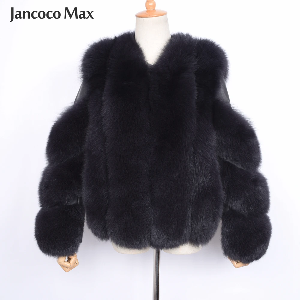 

New Design Women Luxury Fox Fur Coat High Quality Female Natural Fur Jackets Winter Warm Outerwear S7503