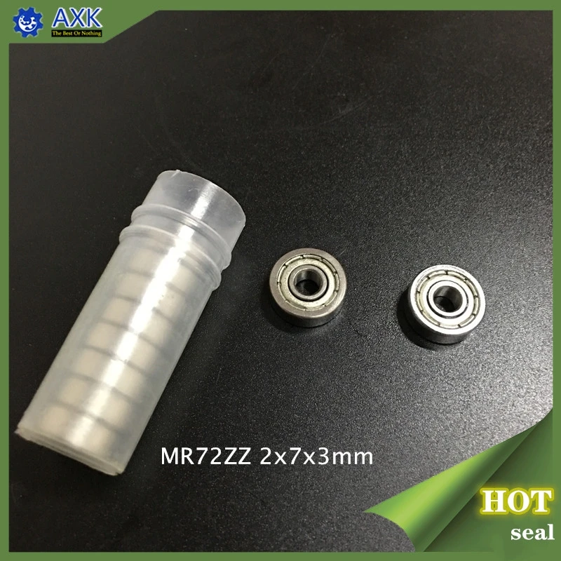 

MR72ZZ Bearing ABEC-1 (100PCS) 2X7X3 mm Miniature Ball MR72 ZZ Bearings WML2007 ZZX