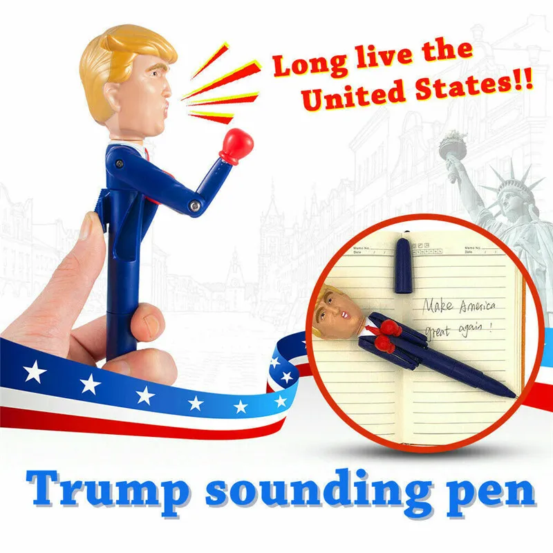 TTLIFE, креативная говорящая ручка Дональда, разные поговорки, реальный голос Трампа, просто нажмите на кнопку, Вы стреляете, забавная игрушка, ручка для рождественского подарка