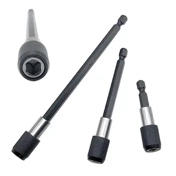 

60/100/150mm 1/4 Inch Hex Shank Bit Magnetic Quick Release Screwdriver Drill Bit Holder Extension Adapter Head for Repair