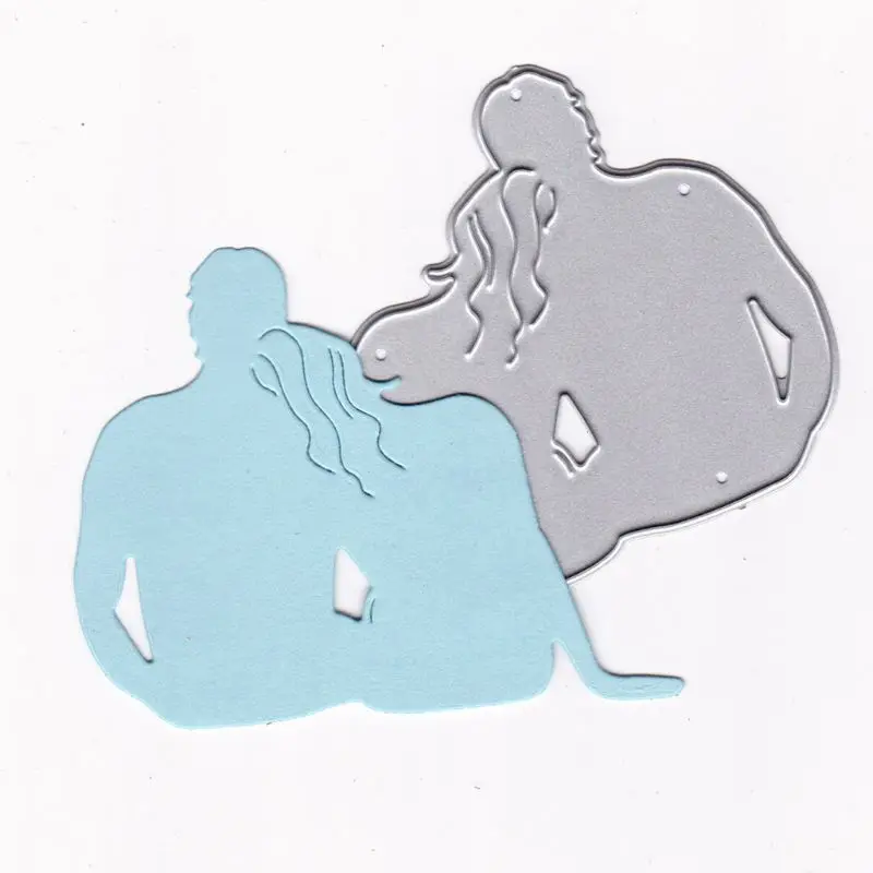 

Snuggling Couple Metal Cutting Dies Stencil DIY Scrapbooking Album Stamp Paper Card Embossing Crafts Decor