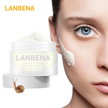 

LANBENA 30g Facial Cream Snail Repair Whitening Day Cream Anti Wrinkle Anti Aging Acne Treatment Moisturizing Firming Skin Care