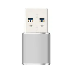 Compact USB 3.0 Mini Portable Card Reader (Silver)