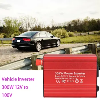 

300W Power Powerful Exquisite Inverter DC 12V to 110V AC Car Inverter with 4.2A Dual USB Car Adapter