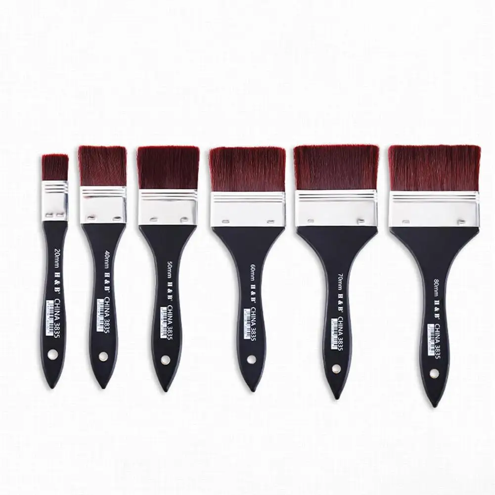 

Artist Painting Brush Set Nylon Wall Painting Brush Oil Paint Brush for Painting Beginners Lovers