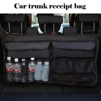 

Multi-Function Car Trunk Storage Bag Large Capacity With Net Pocket Rear Seat Bag Cartoon Sundries Storage Bag
