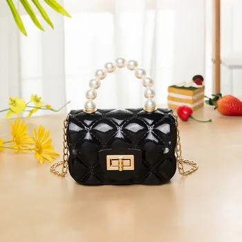 

Mini Children Handbag High End PU Children's Shoulder Bag White Candy Change bag Kid Evening Party Purse Bags Wholesale