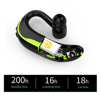 

F600 Wireless Headphones Drive Bluetooth Hook Design Handsfree Stereo Mic Earphone Earbuds for I12 Tws pro for iPhone Samsung