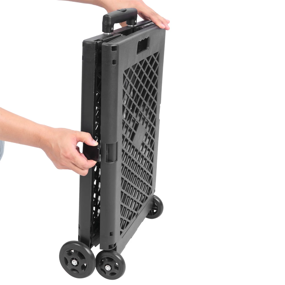 Четырехколесная сетчатая вращающаяся хозяйственная Тележка Складная ручная