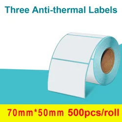 Adhesive Thermal Label Sticker Direct Print Waterproof Print Supplies 70x50mm address labels