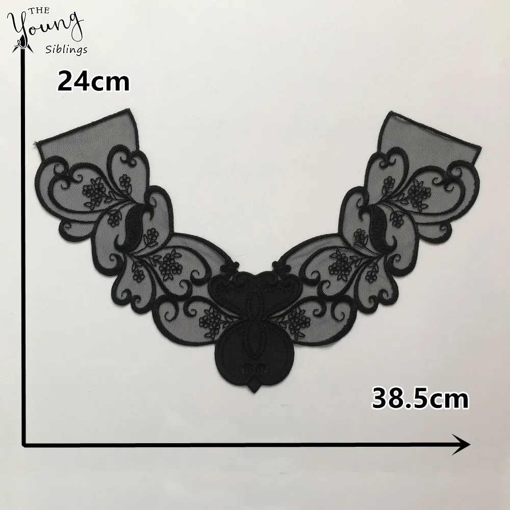 Новое поступление кружевной воротник тканевый вышивка платье аппликация мотив Блузка Шитье DIY отделка Кружева декольте одежда украшения Аксессуары