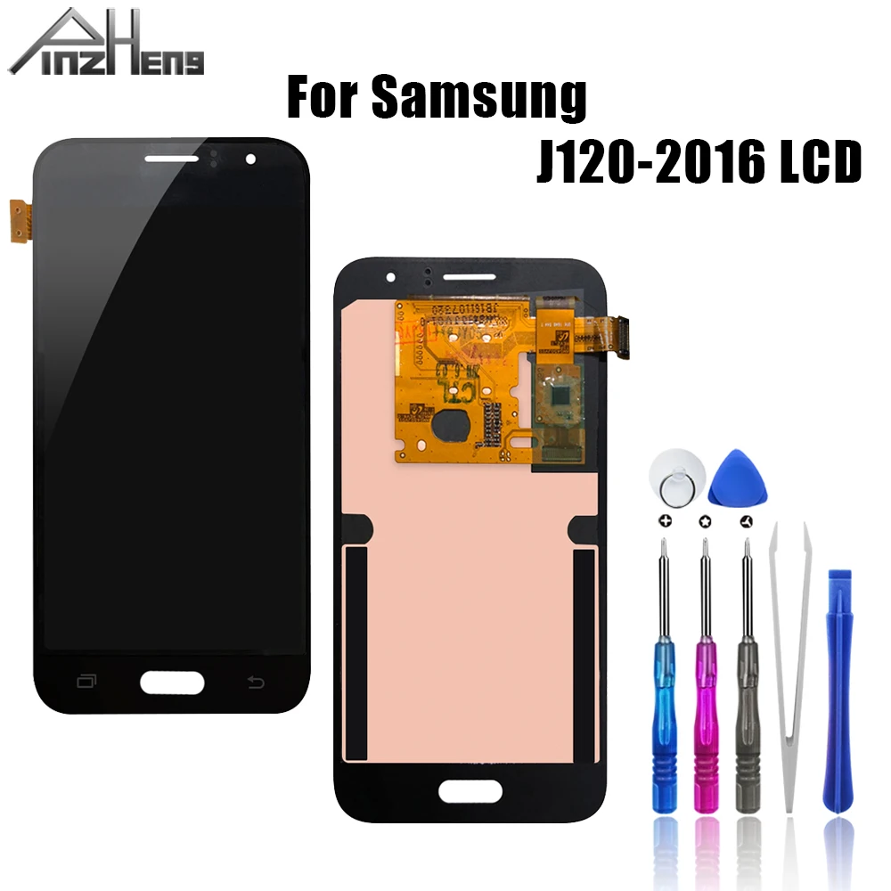PINZHENG LCD для Samsung Galaxy J120 2016 J120F дисплей сенсорный экран дигитайзер сборка Дисплей |