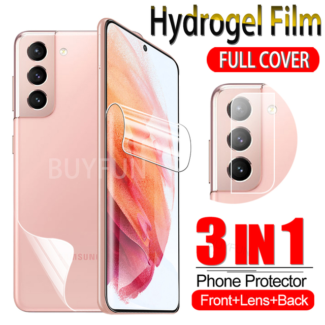 Hydrogel Film For Samsung Galaxy S21 S20 Ultra Fe S21+ S20+ 4G/5G Full Cover Water Gel Soft Films Samsang S 21 20 Plus HD