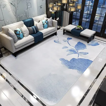 Китайский стиль чернильный арт прямоугольный ковер спальня гостиная домашний декоративный коврик