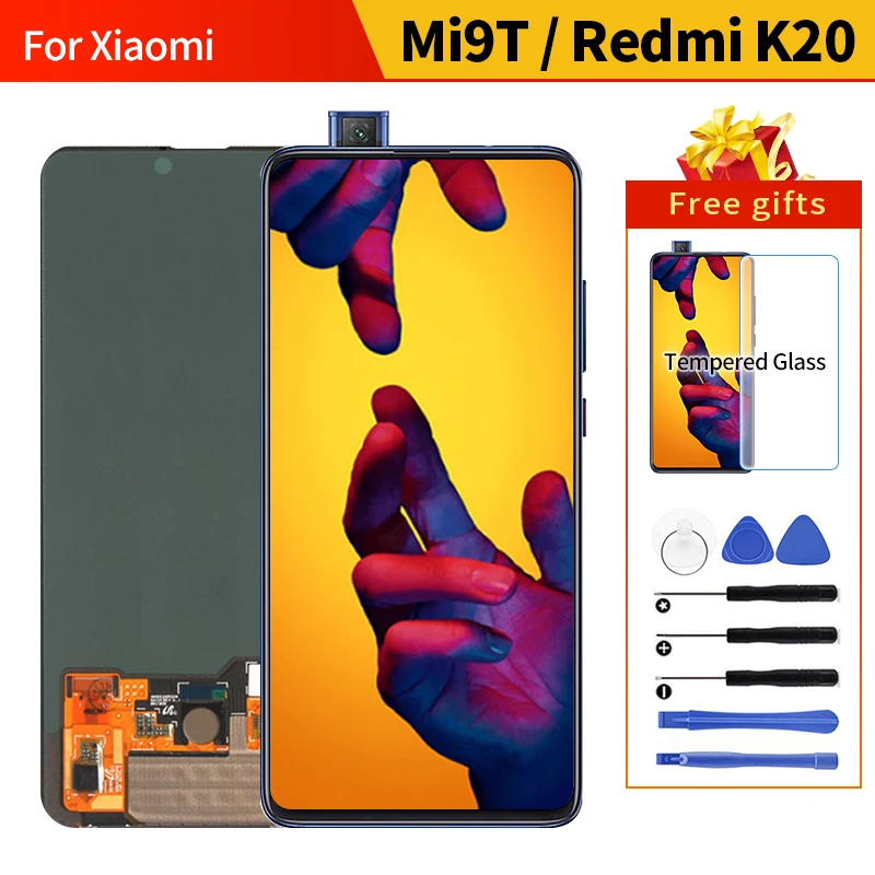 

Original Amoled lcd for Xiaomi Redmi K20 LCD Display Touch Screen Digitizer for Xiaomi Mi 9t for Redmi K20 Pro LCD Pantalla