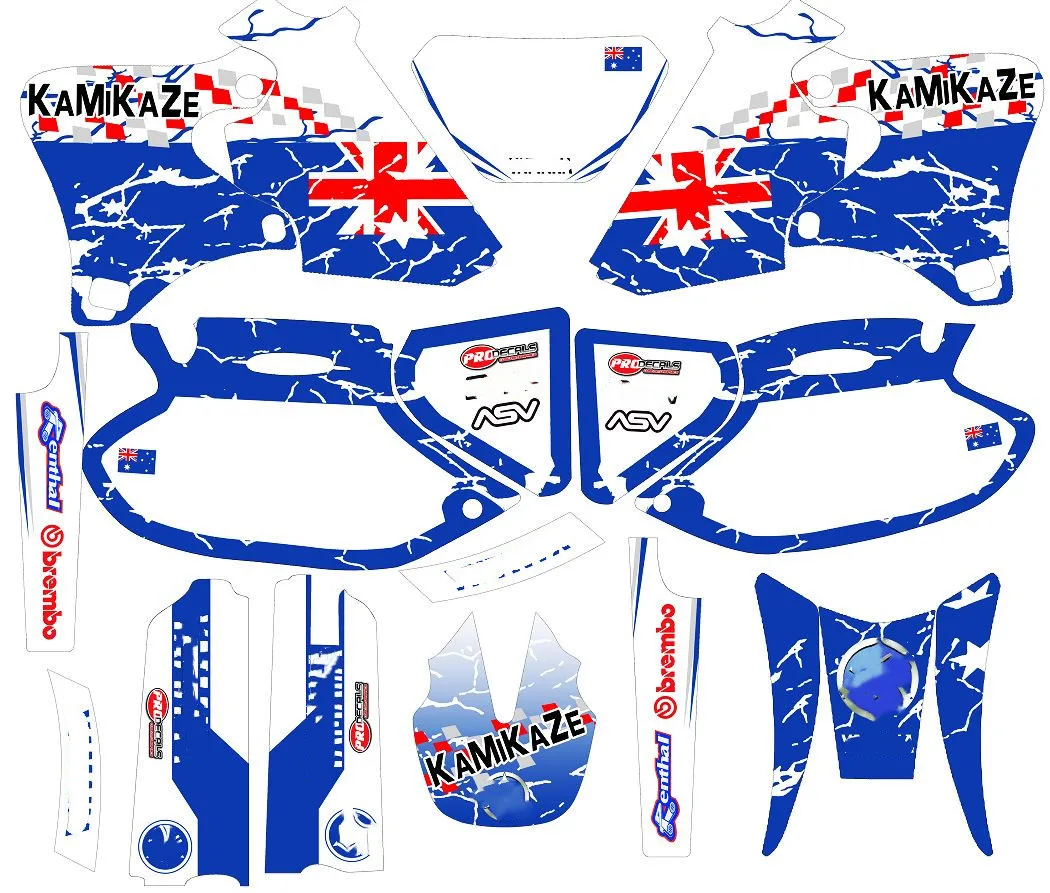 Мотоцикл полный набор 3M графические наклейки для Yamaha WRF400 WRF250 WRF426 2002 2001 2000 1999 1998