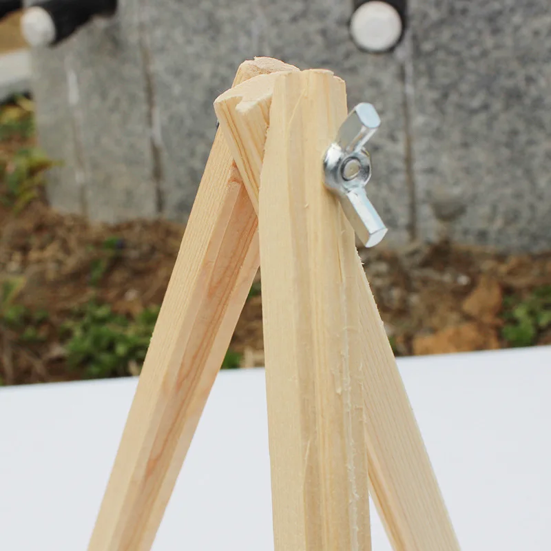 Wholesale Children Mini 18X24 Desktop Wood Small Easel Solid Wood Decoration Canvas Painting Frame Holder Tripod