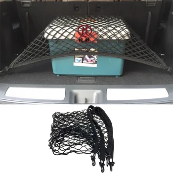 

For VW Tiguan Caddy Accessories Car Trunk Rear Storage Cargo Network trunk Luggage net Elastic Mesh for Volkswagen Polo 2019