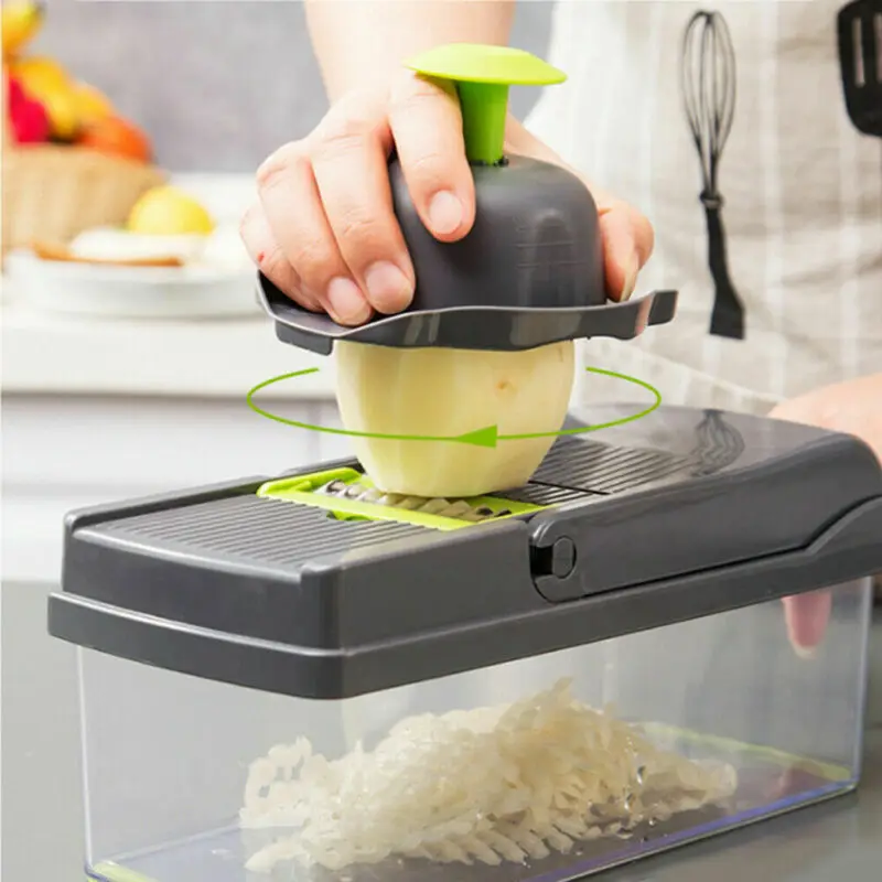 7 In1 Vegetable Cutter Food Salad Fruit Peeler Cutter Slicer Dicer Chopper Kitchen 2019 New