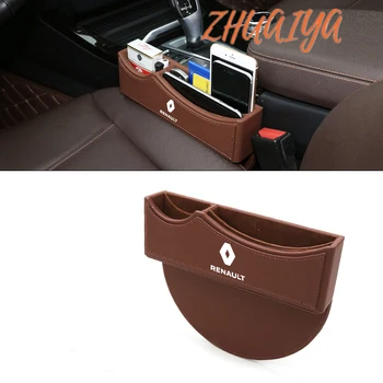 

Car Seat Side Organizer Storage Box Holder Phone Box For Renault logo Clio Logan Megane 2 3 Koleos Scenic